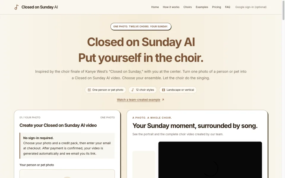 Closed on Sunday AI 预览截图