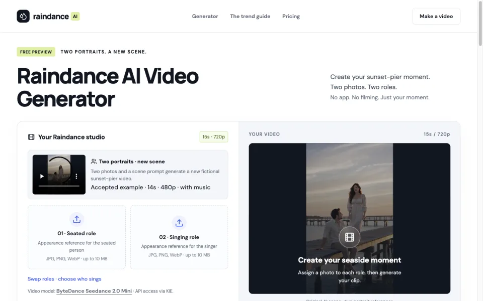 Raindance AI 预览截图